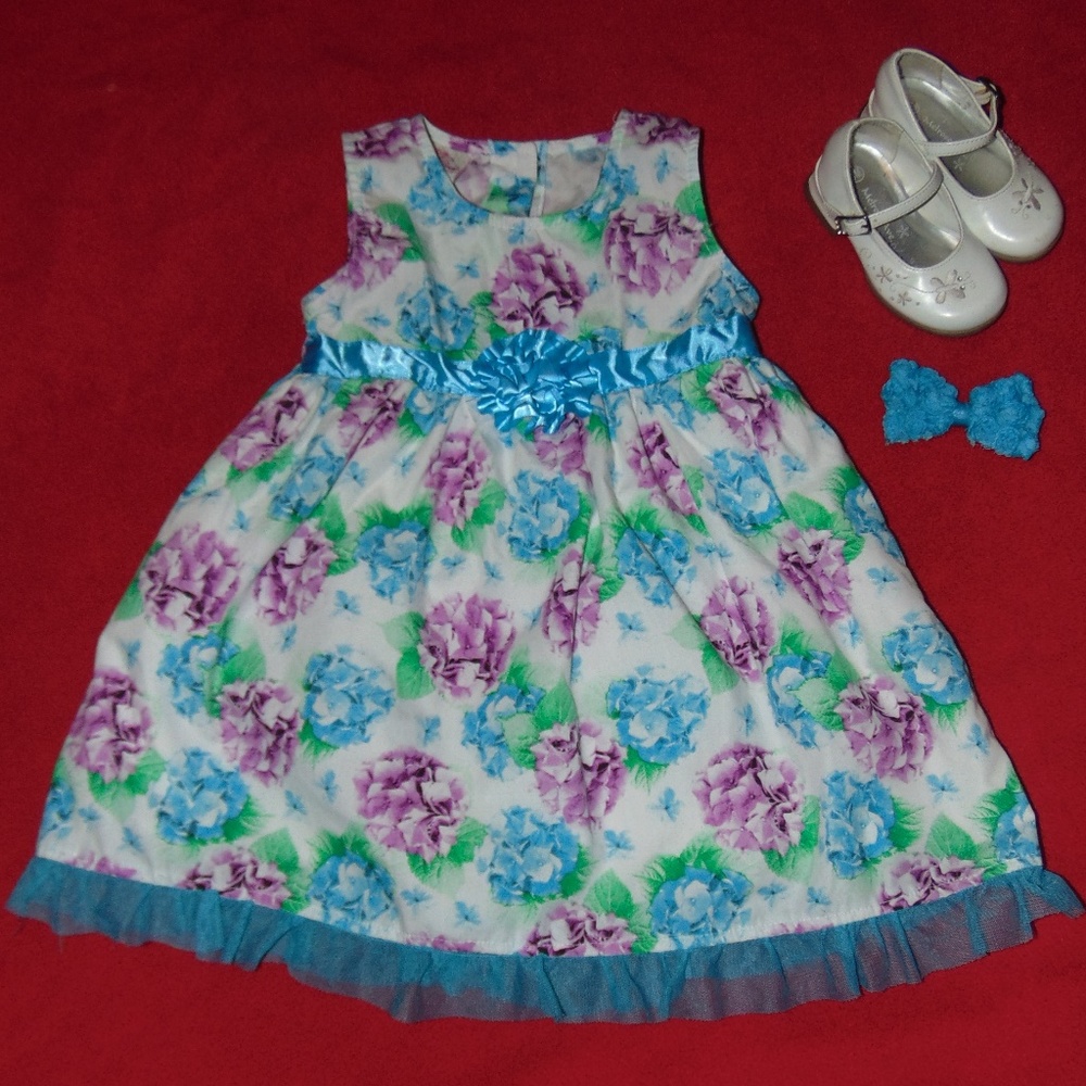 Toddler Girl Flower Dress 3T